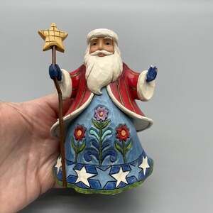 Jim Shore 2016 "Make Cheer Christmas is Near" Santa Figurine